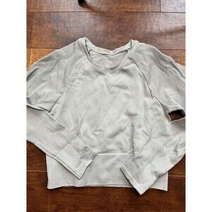 Offline By Aerie Ribbed Fitted Active Crop Top Long Sleeve Womens XL